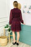 154664 Astarli Bel Buzgulu Sifon Elbise